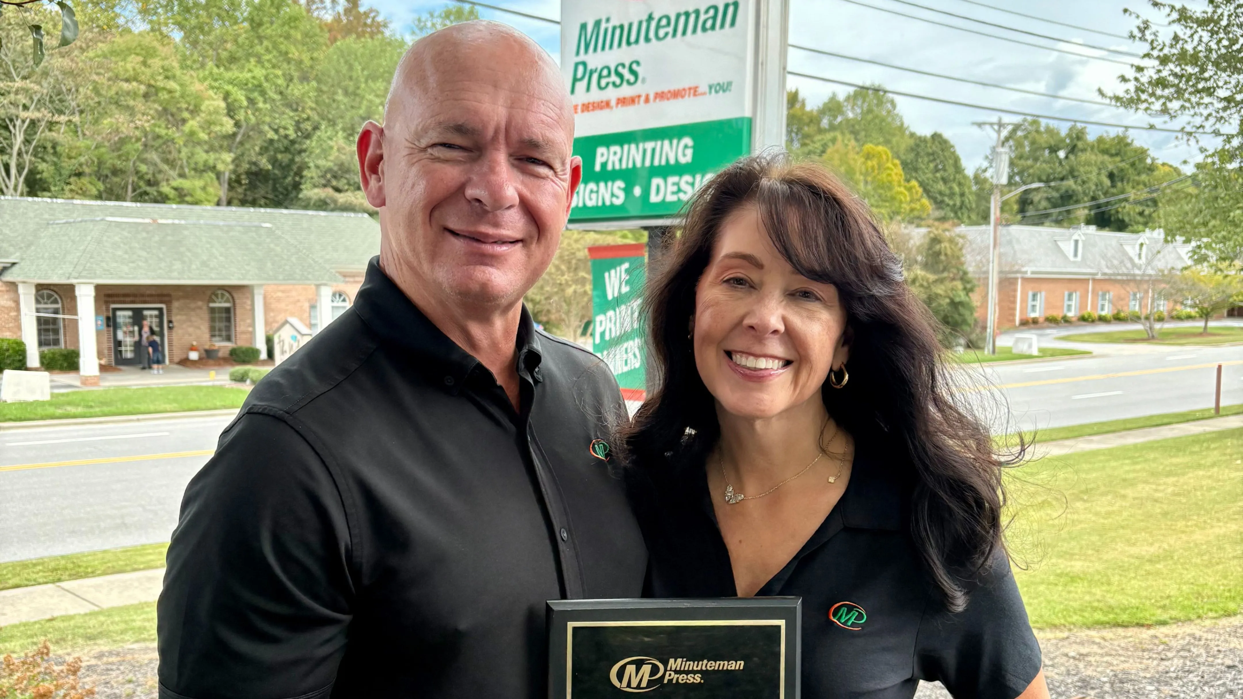 Minuteman Press franchise owners John & Daryn Harrell, High Point, NC