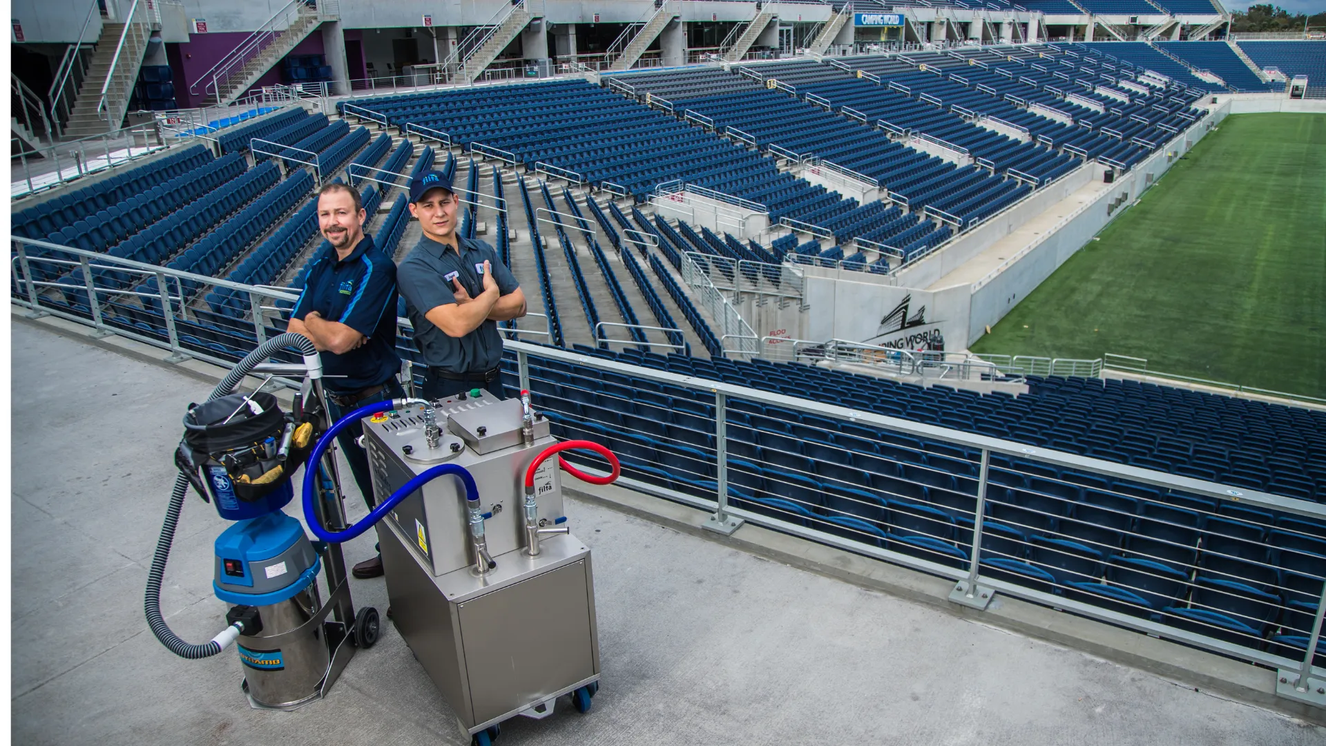 image of filta enviromental kitcehn solutions at a stadium 