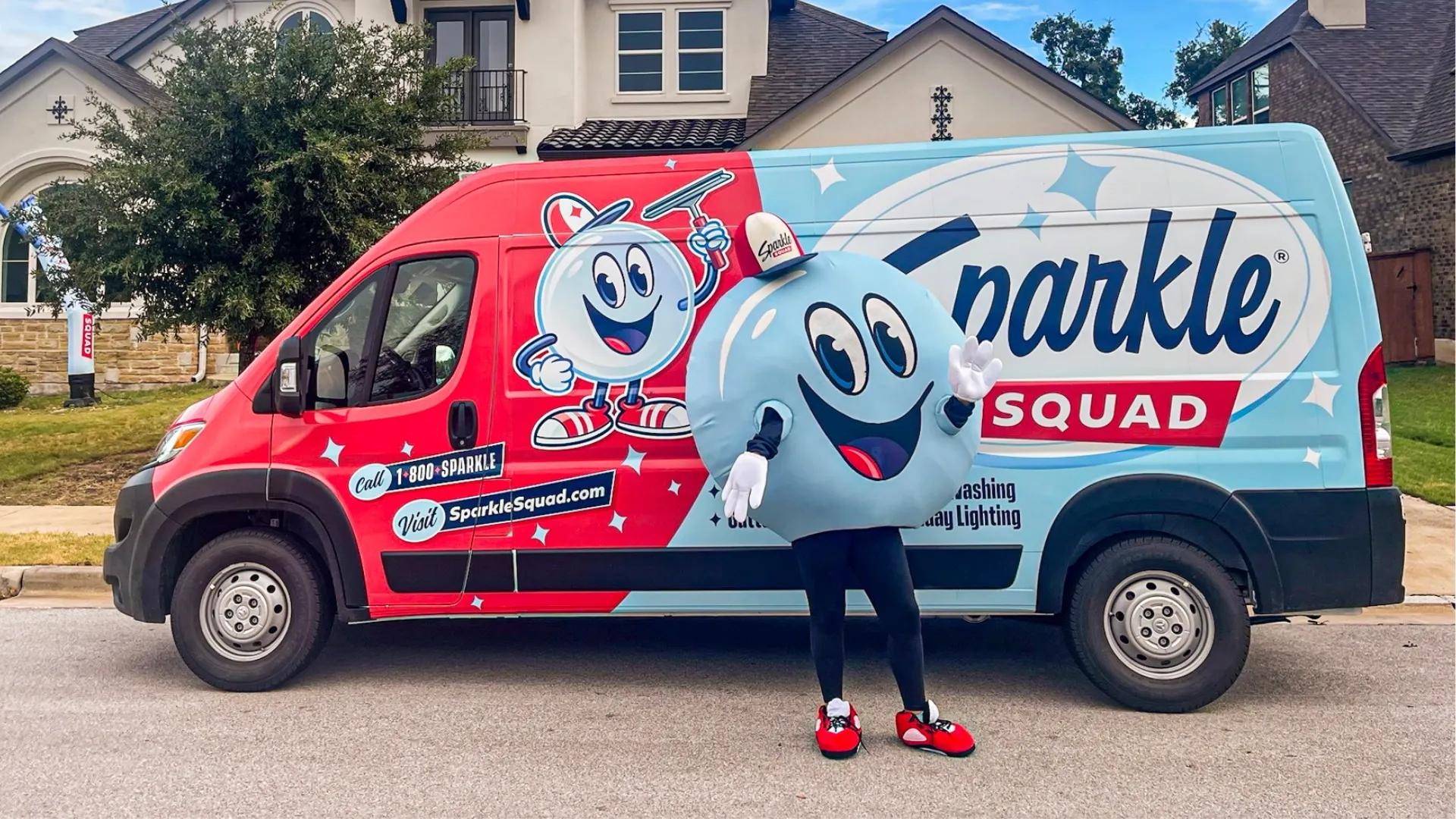 Photo of Sparkle Squad branded van