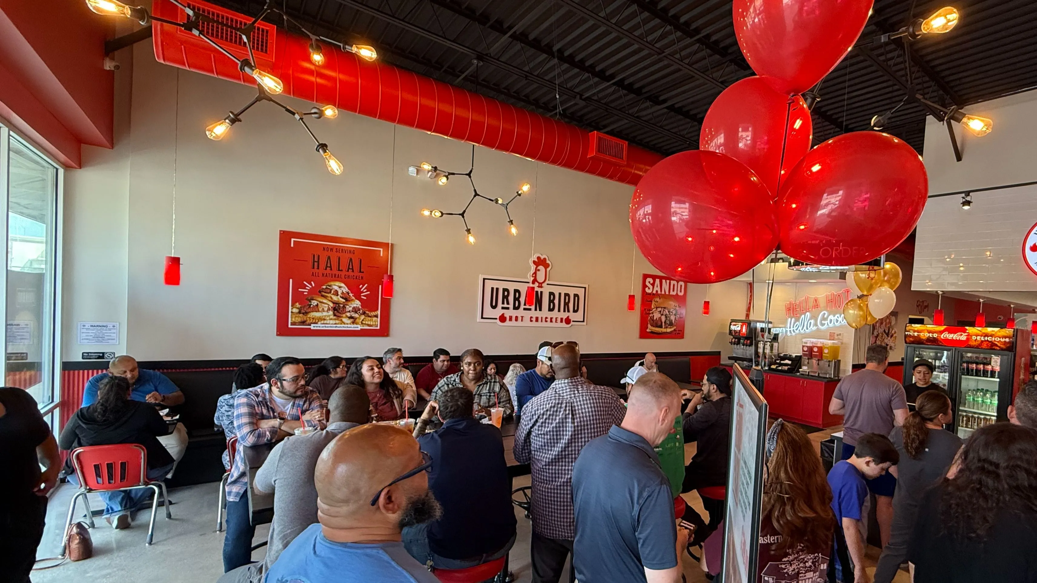 Inside of Urban Bird restaurant