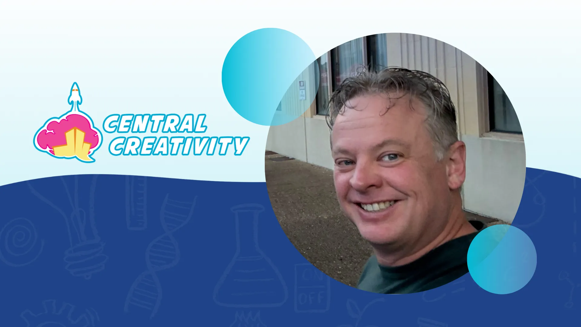 Design with Central Creativity logo and photo of CEO Clint Coleman