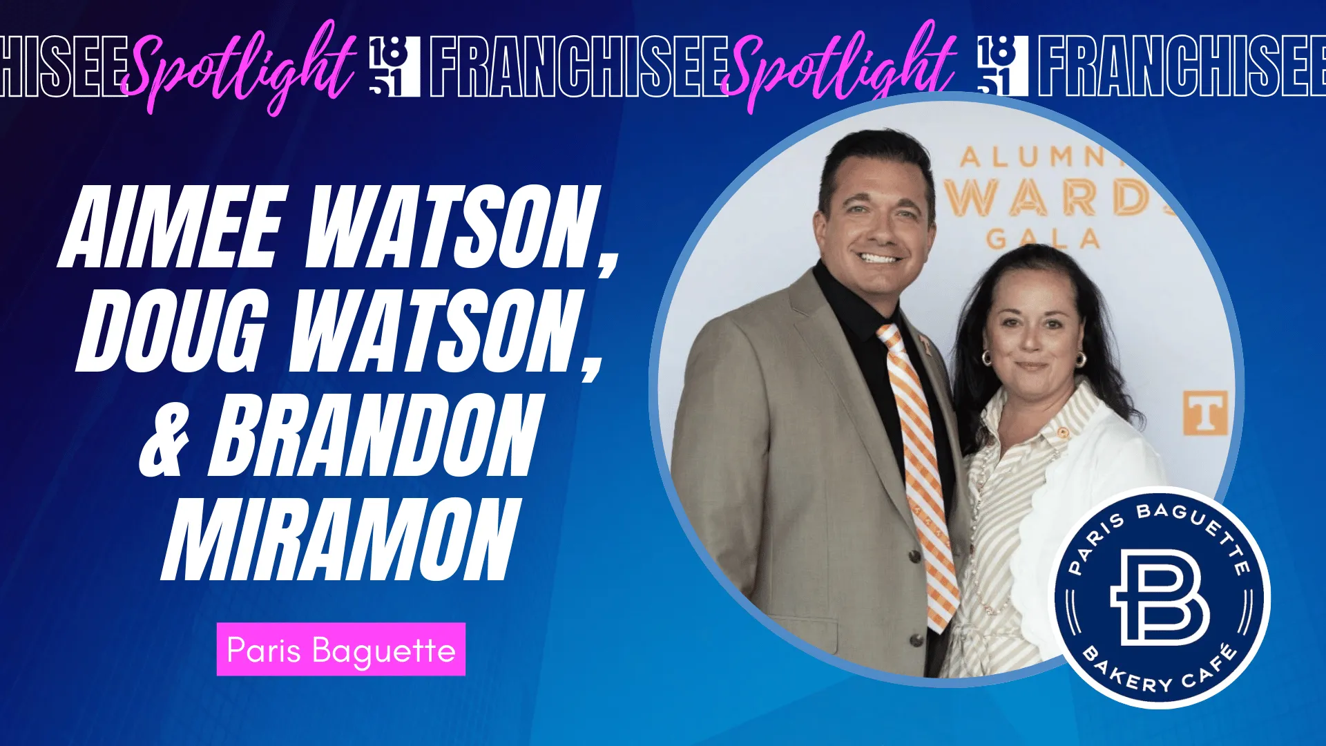 image of amee watson, doug watson, and brandon miramon from paris baguette owners knoxville