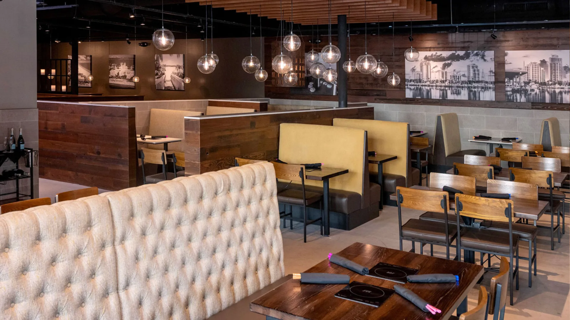 Photo of interior of a Melting Pot restaurant