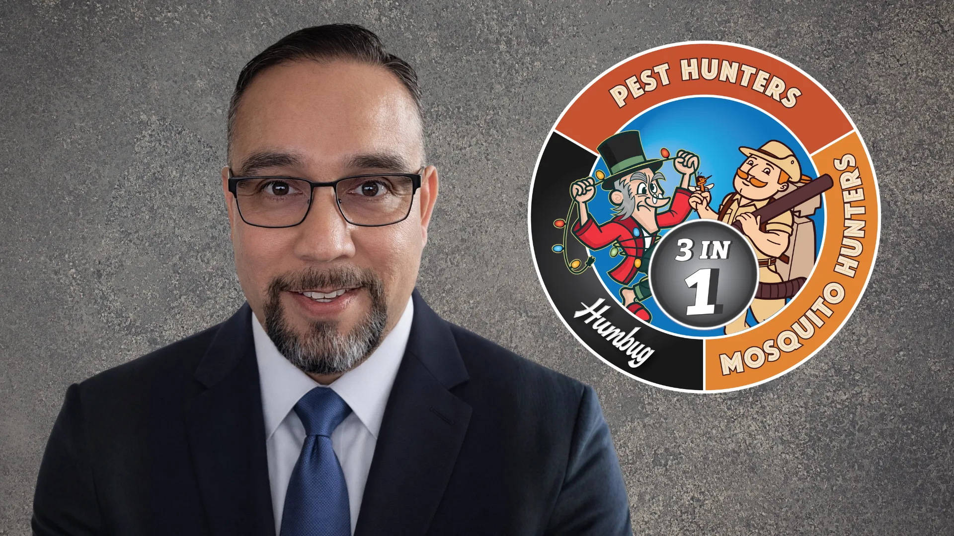 Photo of Miguel Diaz, Pest Hunters, Mosquito Hunters, Humbug Holiday Lighting