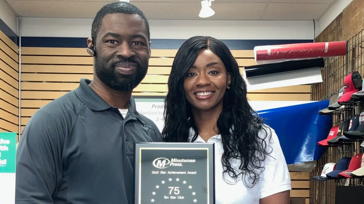 Minuteman Press franchise owners Martin & Tamika Neal, Libertyville, IL.