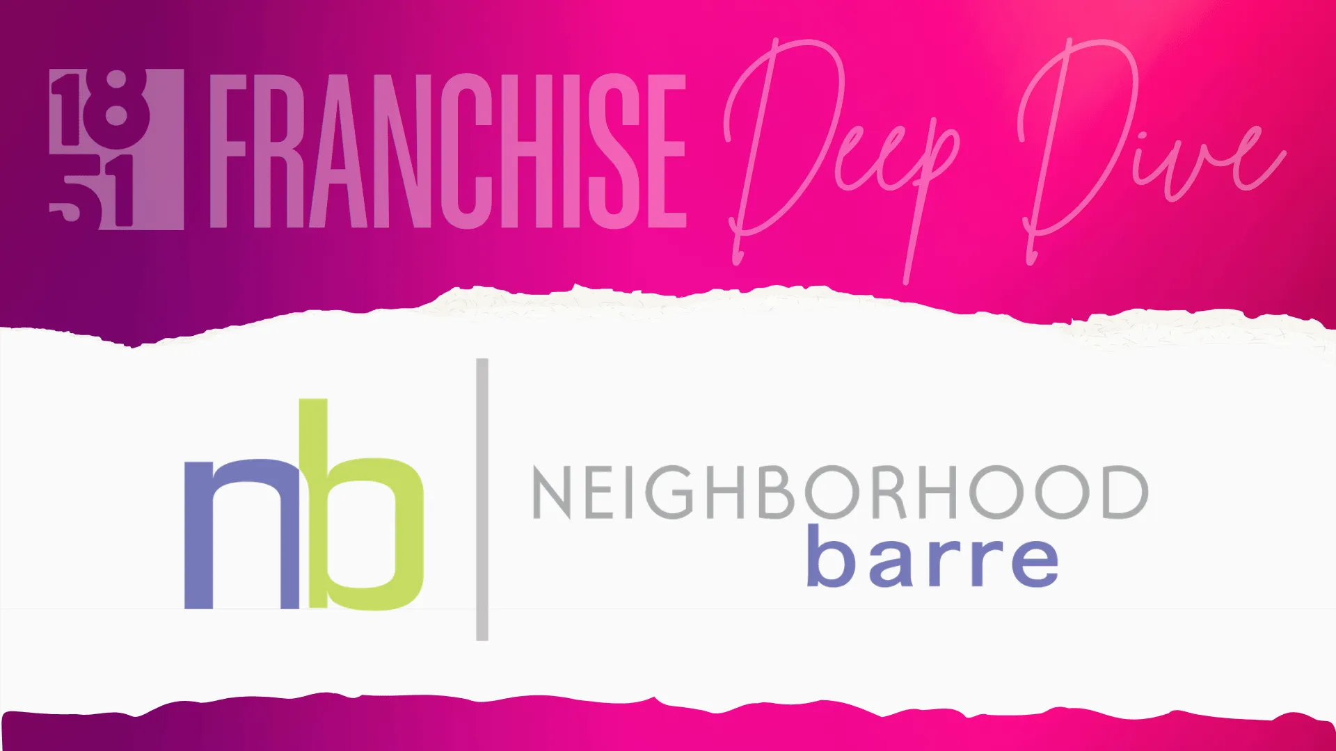 image of nieghborhood barre franchise deep dive on costs and investment from 1851 franchise
