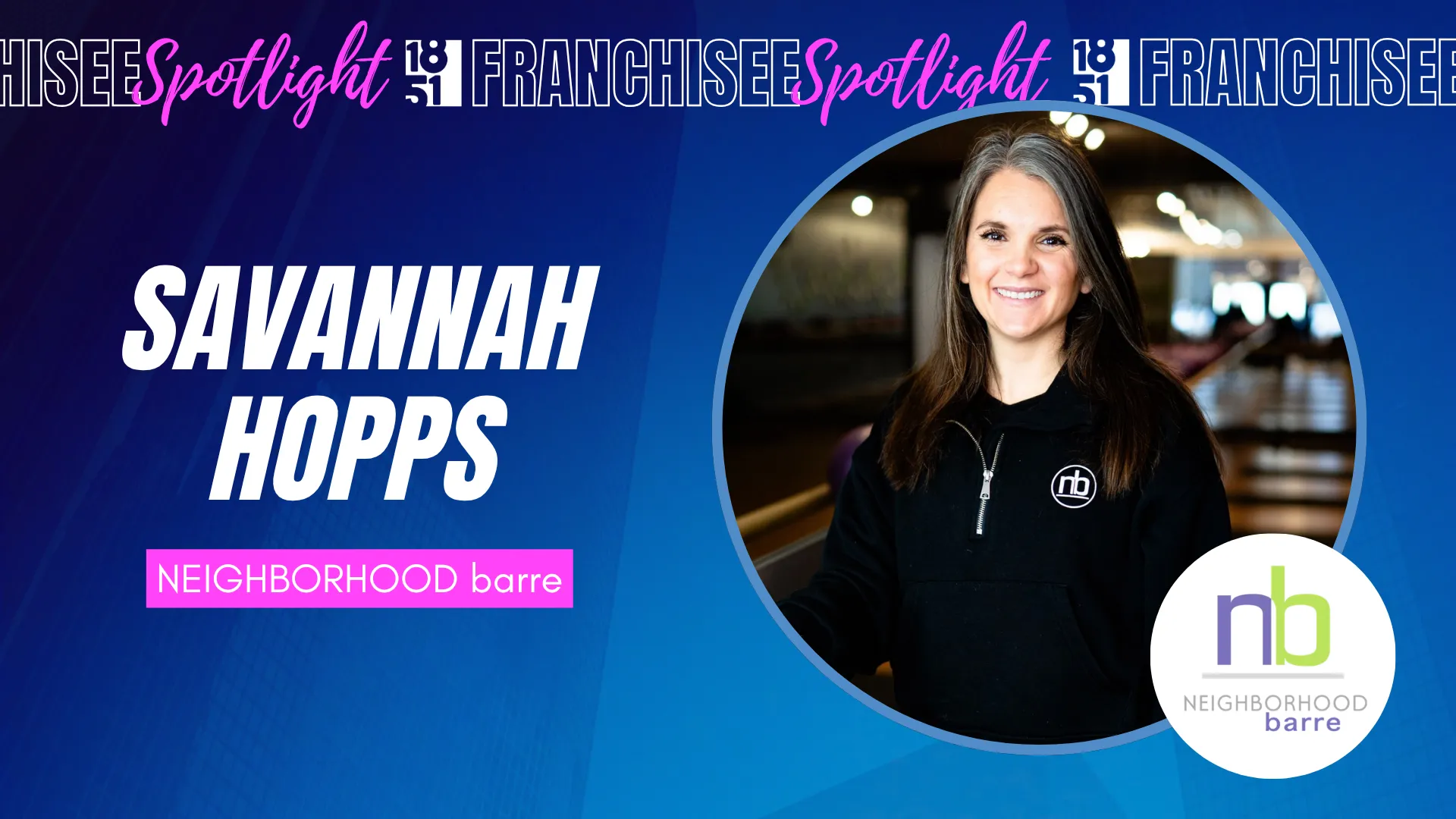 image of savannah hopps owner of neighborhood barre in Durham, NC