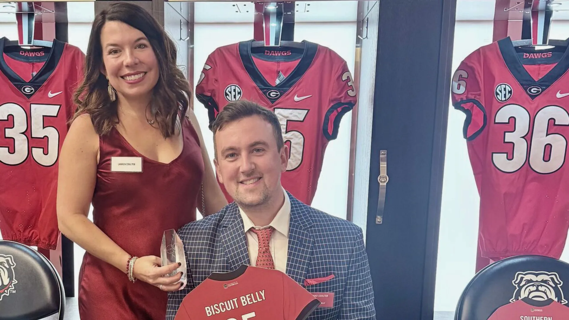 Photo of UGA Alumni Lauren and Chad Coulter, Biscuit Belly