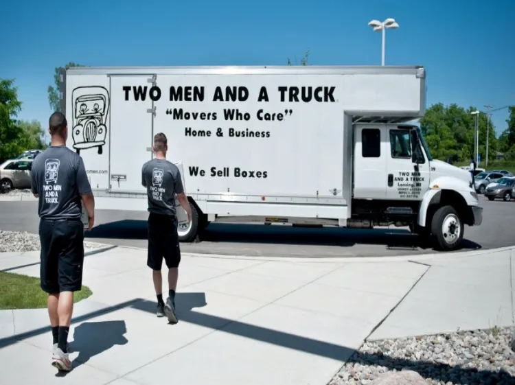 Two men and a truck